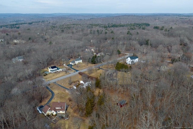 bird's eye view with a rural view