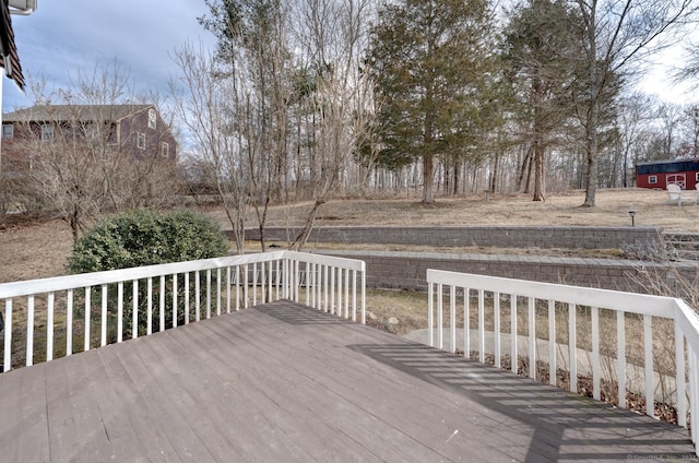 view of wooden terrace