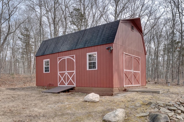 view of barn