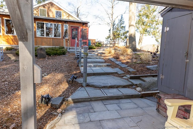 exterior space featuring a patio area