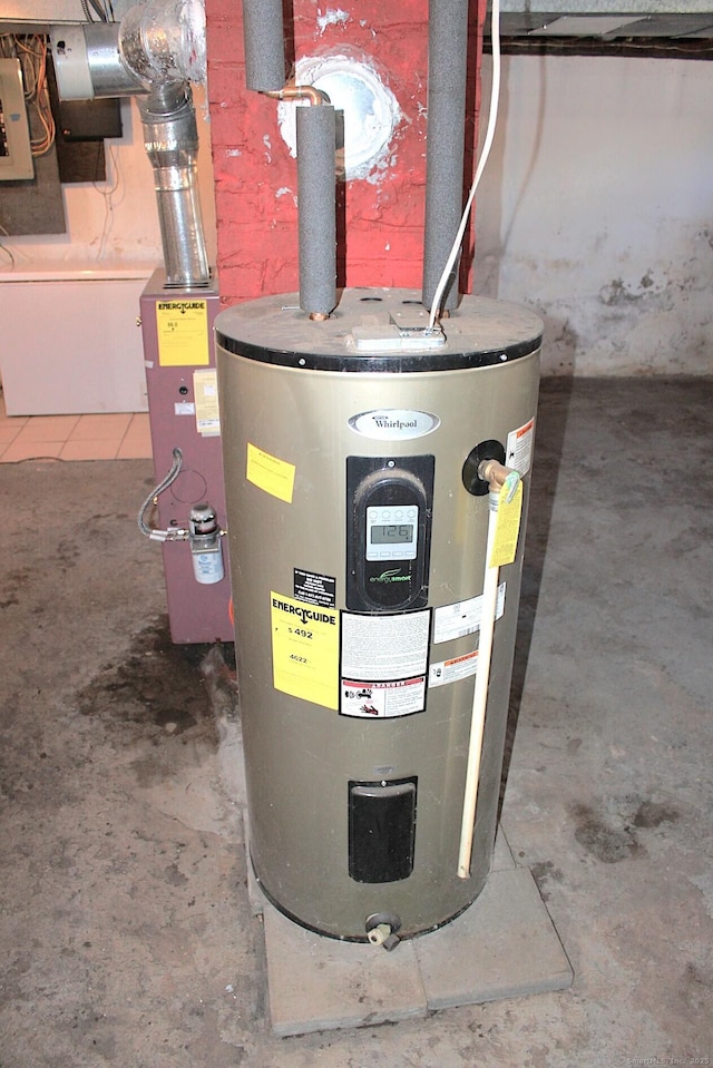 utilities featuring electric water heater