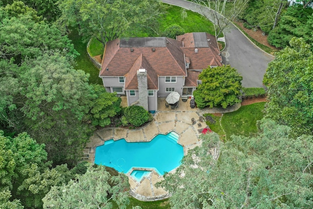 birds eye view of property