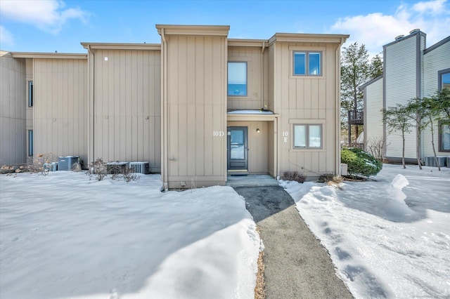 townhome / multi-family property with board and batten siding