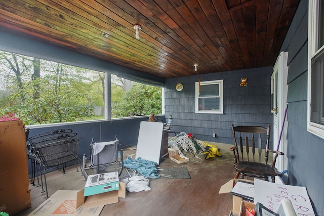 view of sunroom / solarium