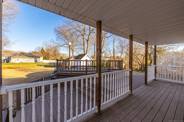 view of deck