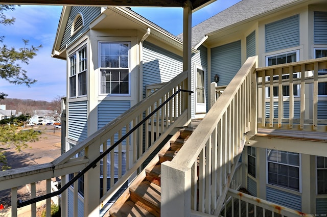 75 Redwood Dr Unit 510, East Haven, CT 06513 - wooden deck featuring stairway