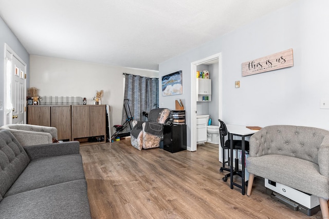 living room featuring wood finished floors