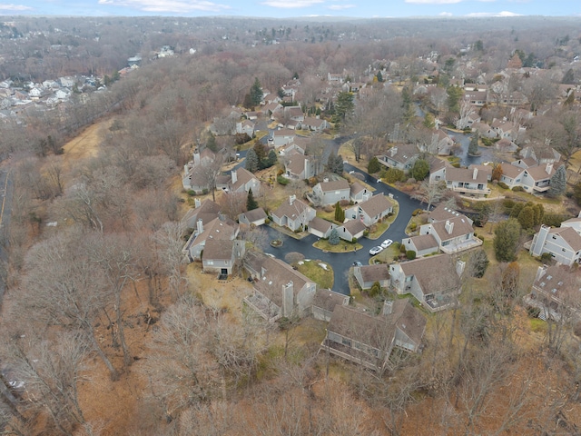 drone / aerial view featuring a residential view