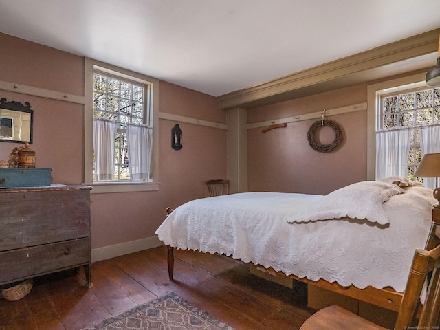 579 Taugwonk Rd, Stonington, CT 06378 - bedroom with hardwood / wood-style floors and baseboards