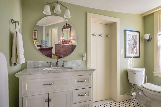 579 Taugwonk Rd, Stonington, CT 06378 - bathroom with vanity and toilet