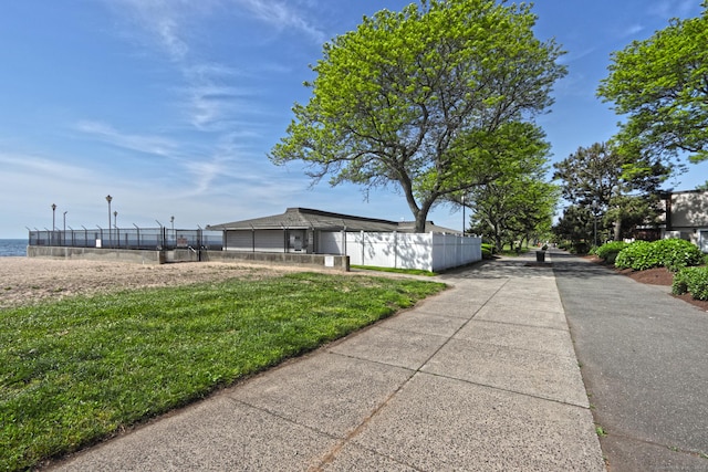 exterior space with fence