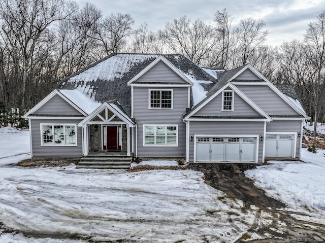 traditional-style home featuring an attached garage