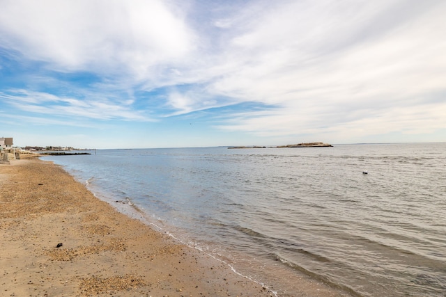 property view of water with a view of the beach