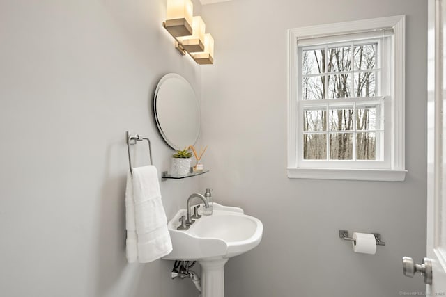 bathroom with a sink