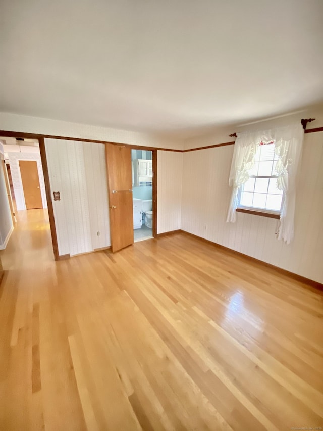 interior space featuring light wood-type flooring