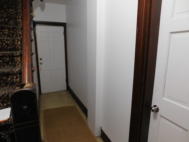 hallway with baseboards