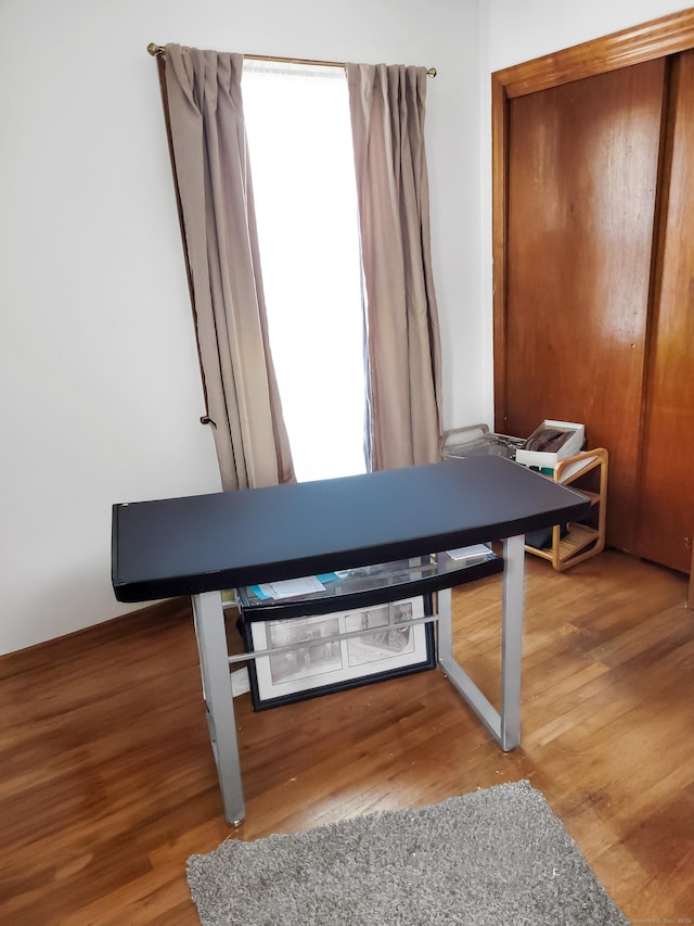 dining room featuring wood finished floors