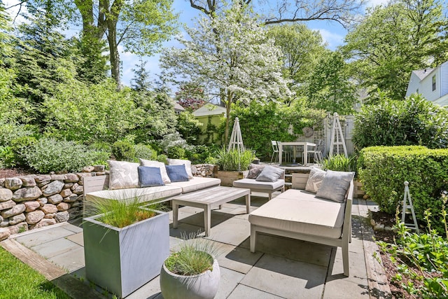 view of patio / terrace with outdoor lounge area