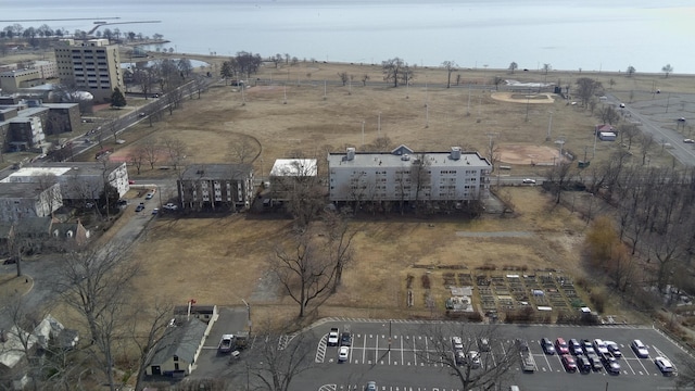 bird's eye view with a rural view