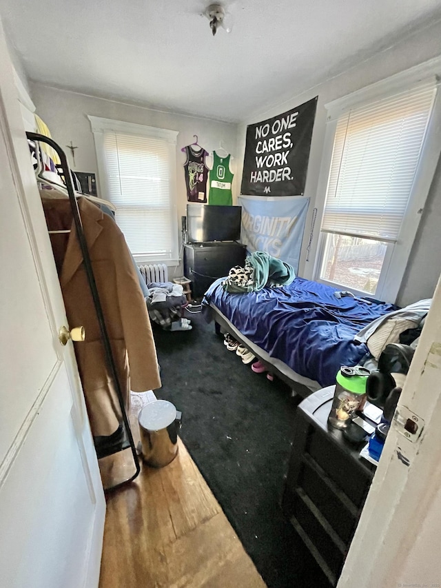 bedroom featuring carpet