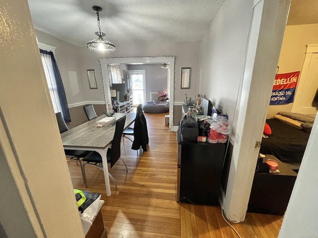 dining room featuring light wood finished floors