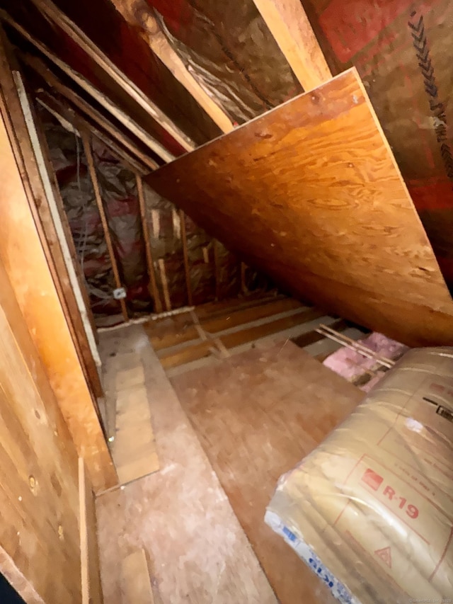 view of attic