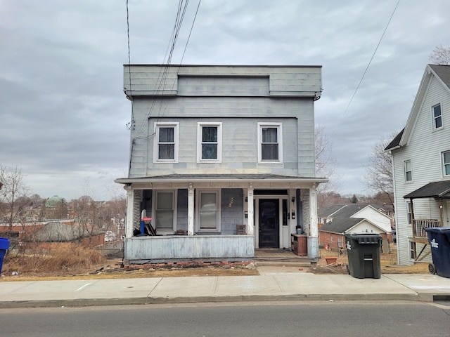 view of front of house featuring covered porch