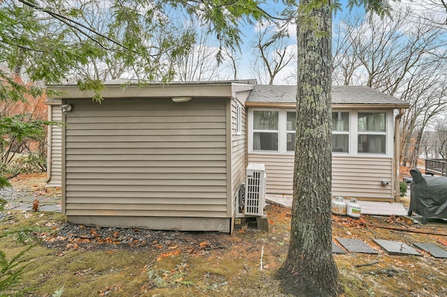 exterior space with ac unit