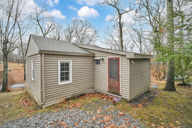 view of outbuilding