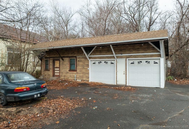 garage with driveway