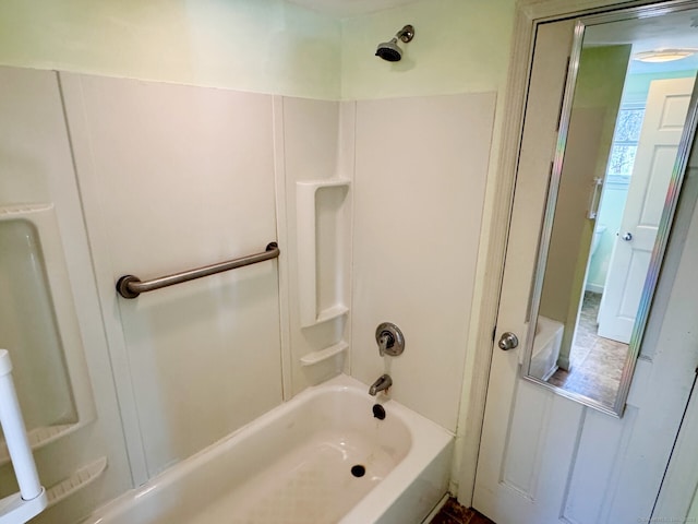 full bathroom featuring bathtub / shower combination