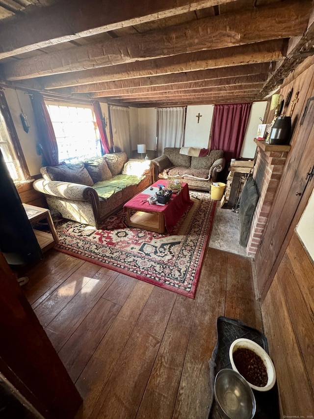 interior space featuring hardwood / wood-style floors