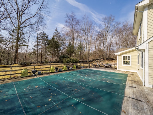 157 N Ave, Westport, CT 06880 - view of pool with a fenced in pool and fence
