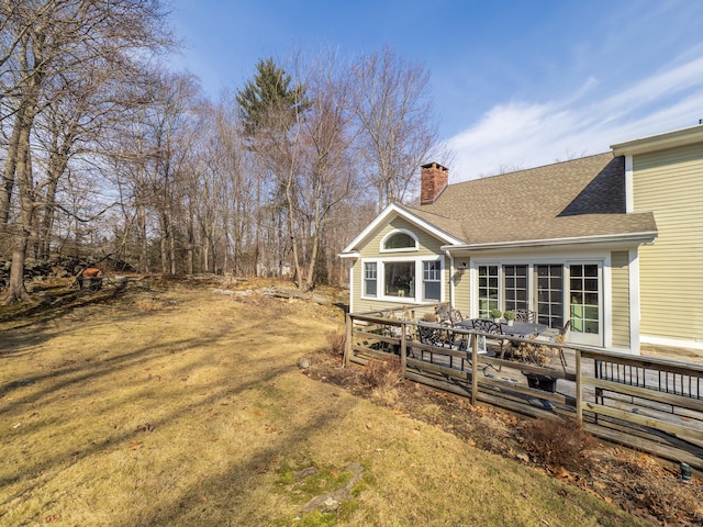 157 N Ave, Westport, CT 06880 - view of yard with a deck