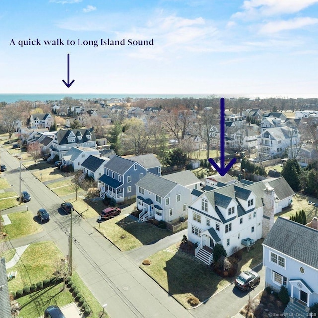 drone / aerial view featuring a residential view