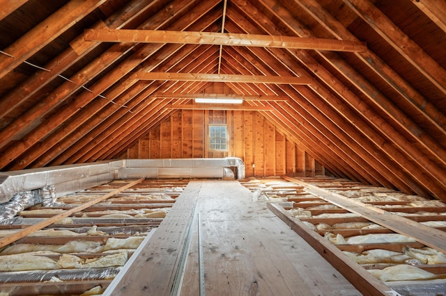 view of attic