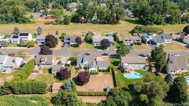 drone / aerial view with a residential view