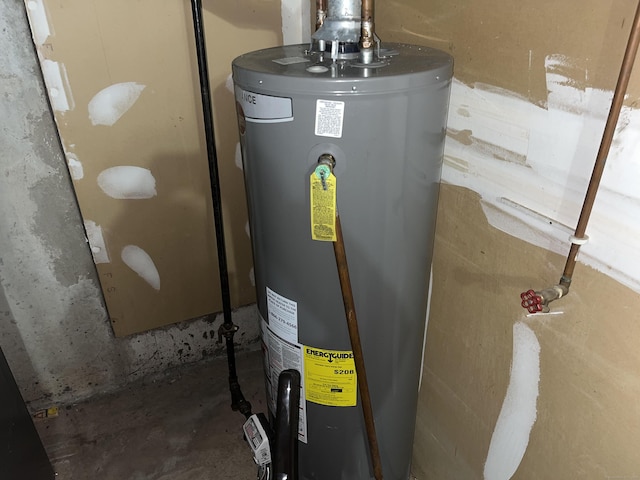 utilities featuring gas water heater