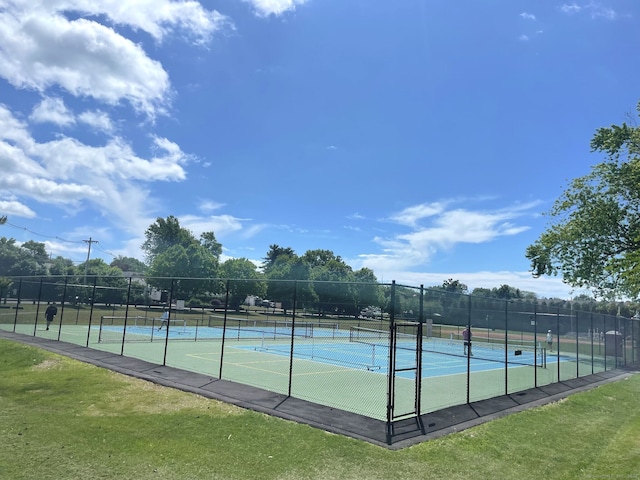 14 Sycamore St, Norwalk, CT 06855 - view of tennis court with fence