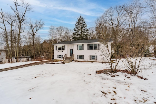 view of split foyer home