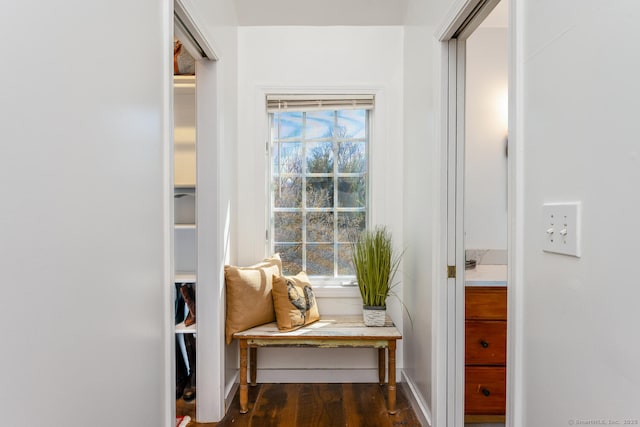 175 Mountain Rd, Wilton, CT 06897 - living area with dark wood-style floors