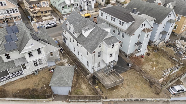 drone / aerial view with a residential view