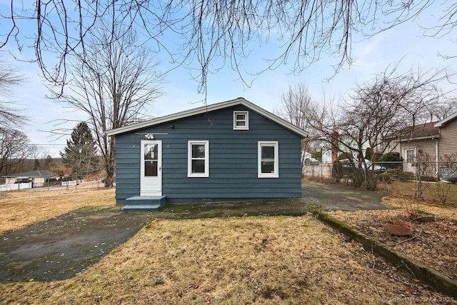 exterior space with fence