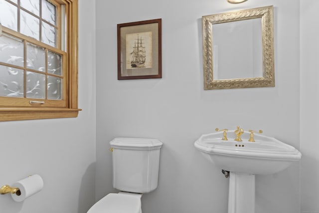 bathroom featuring toilet