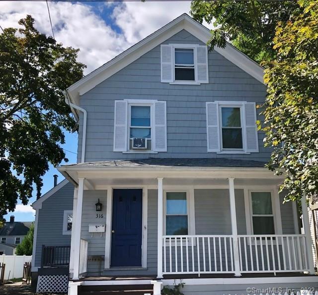 view of front of home with a porch