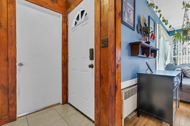 interior space featuring radiator