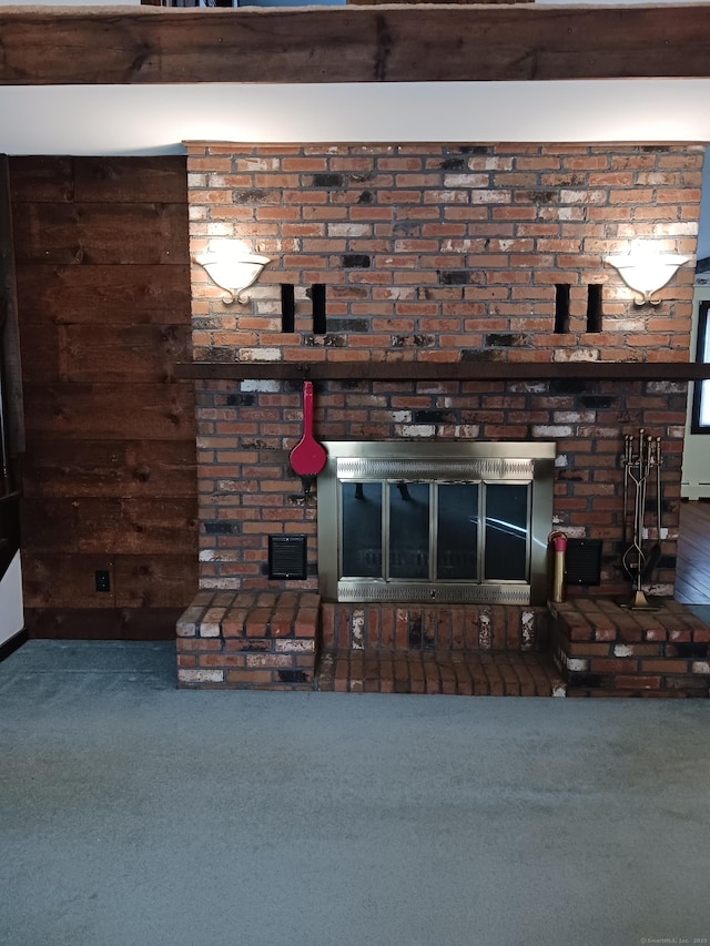 153 Bozrah St, Bozrah, CT 06334 - detailed view of carpet floors and a fireplace