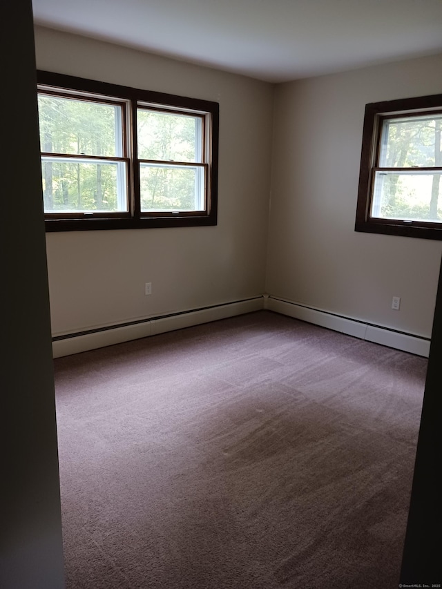 153 Bozrah St, Bozrah, CT 06334 - carpeted spare room featuring a baseboard radiator
