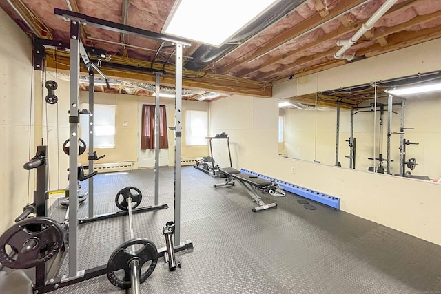 view of exercise room