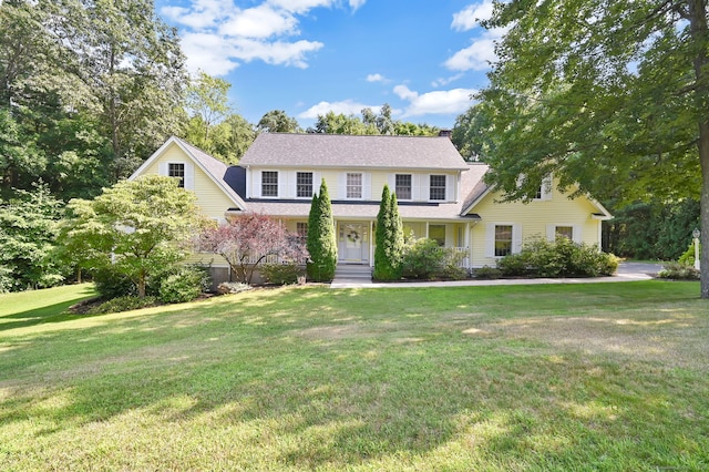 11 Lookout Lndg, Ellington, CT 06029 - colonial inspired home featuring a front yard and a chimney